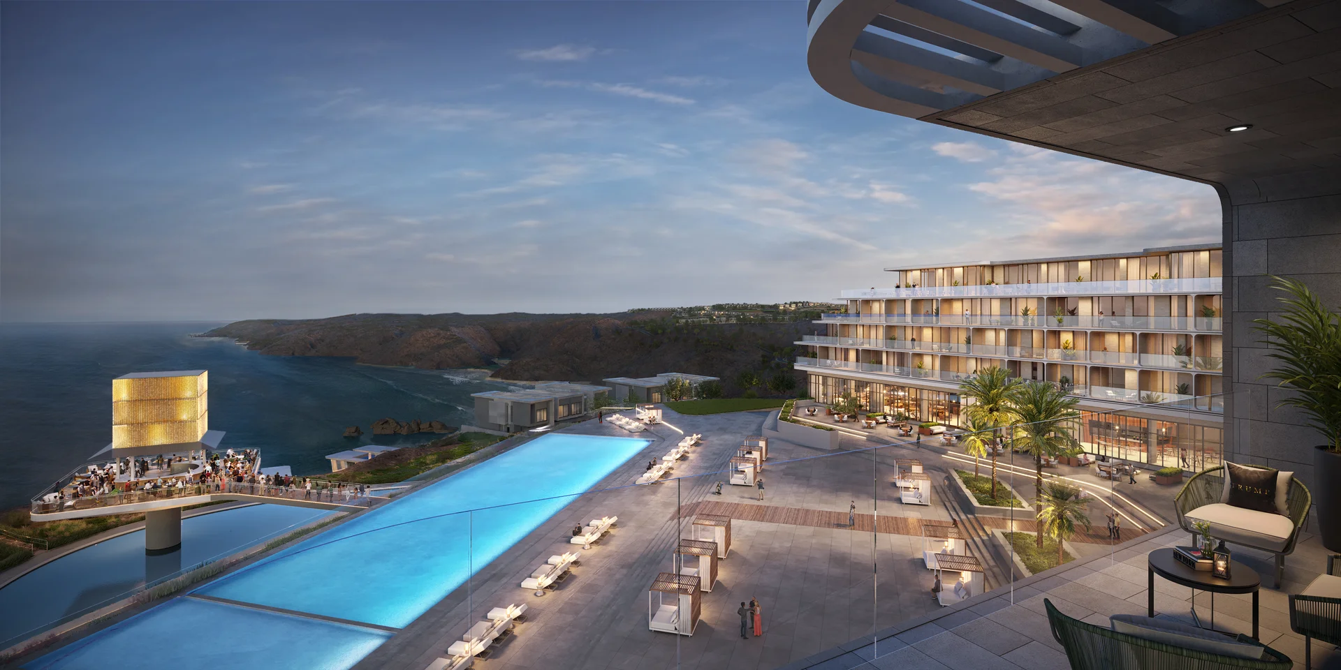 Trump International Hotel panoramic view Muscat Bay Oman